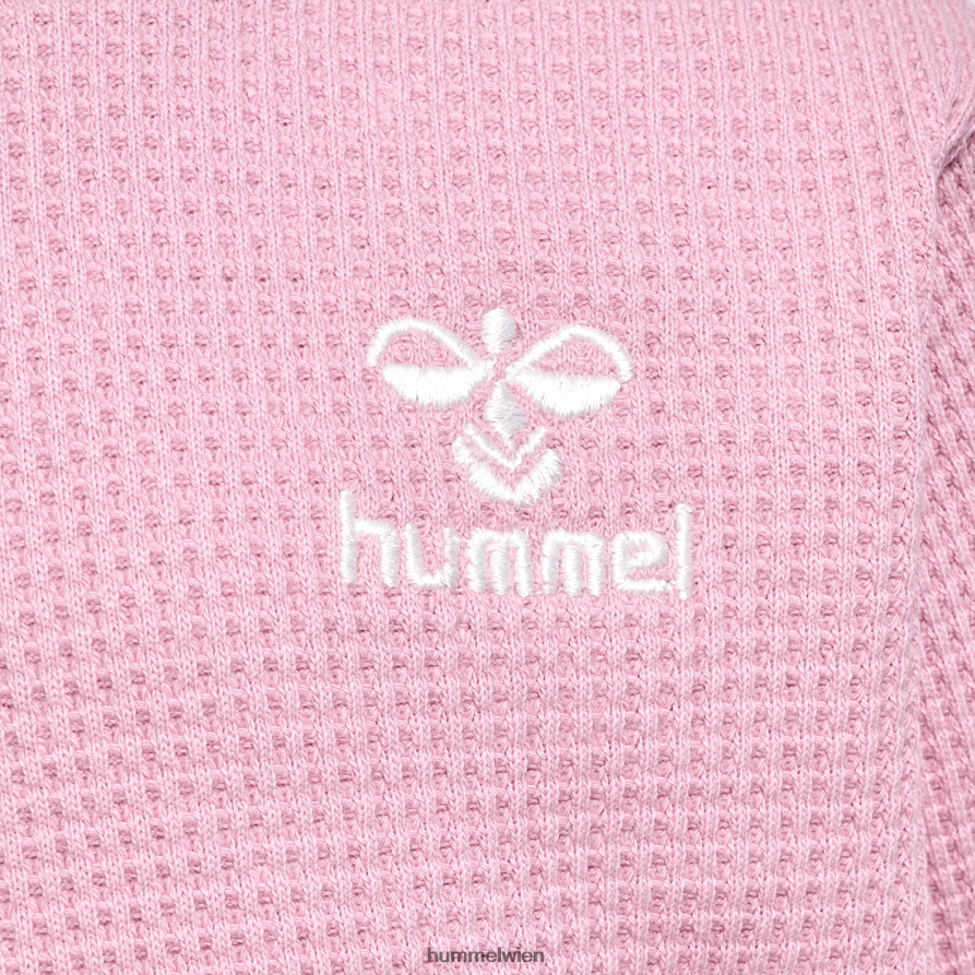 Hummel Kinder hmlcosy Sweatshirt 2FT6X84220 „Waffel-Baumwoll-Sweatshirt“
