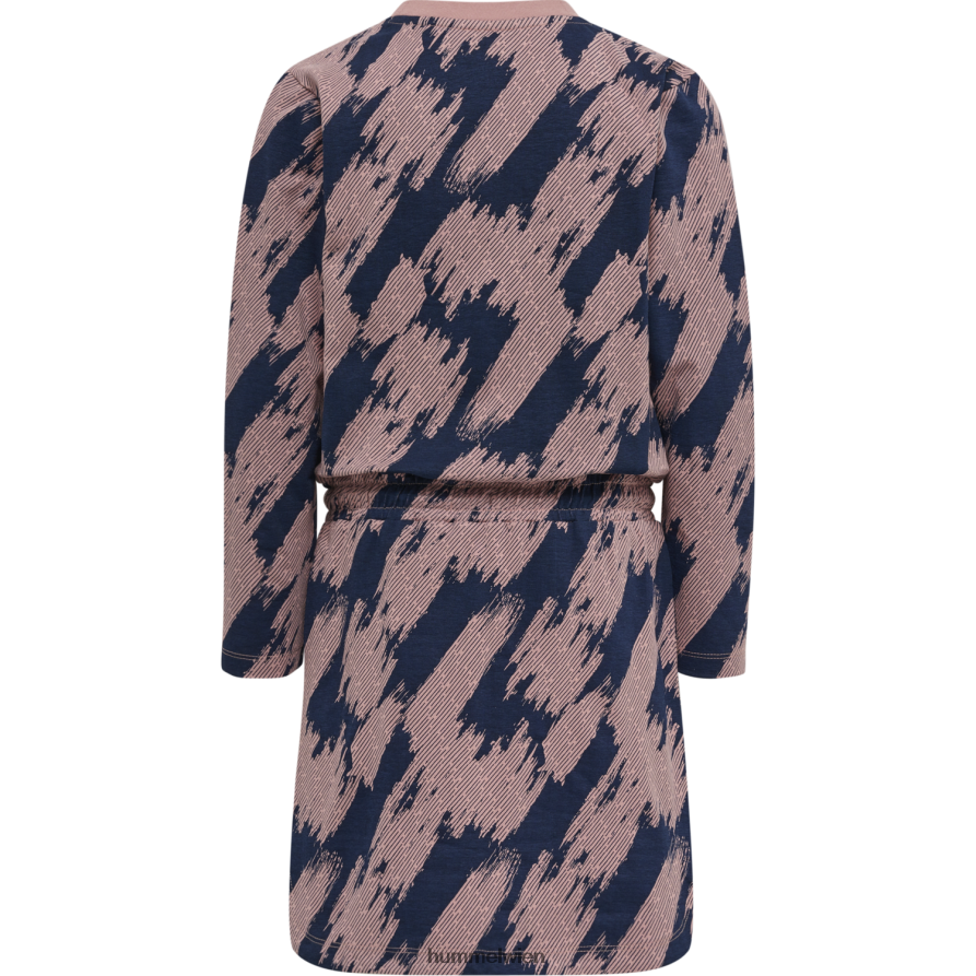 Hummel Kinder hmlemerson Kleid l/s 2FT6X85883 „Kleid mit Kordelzug“