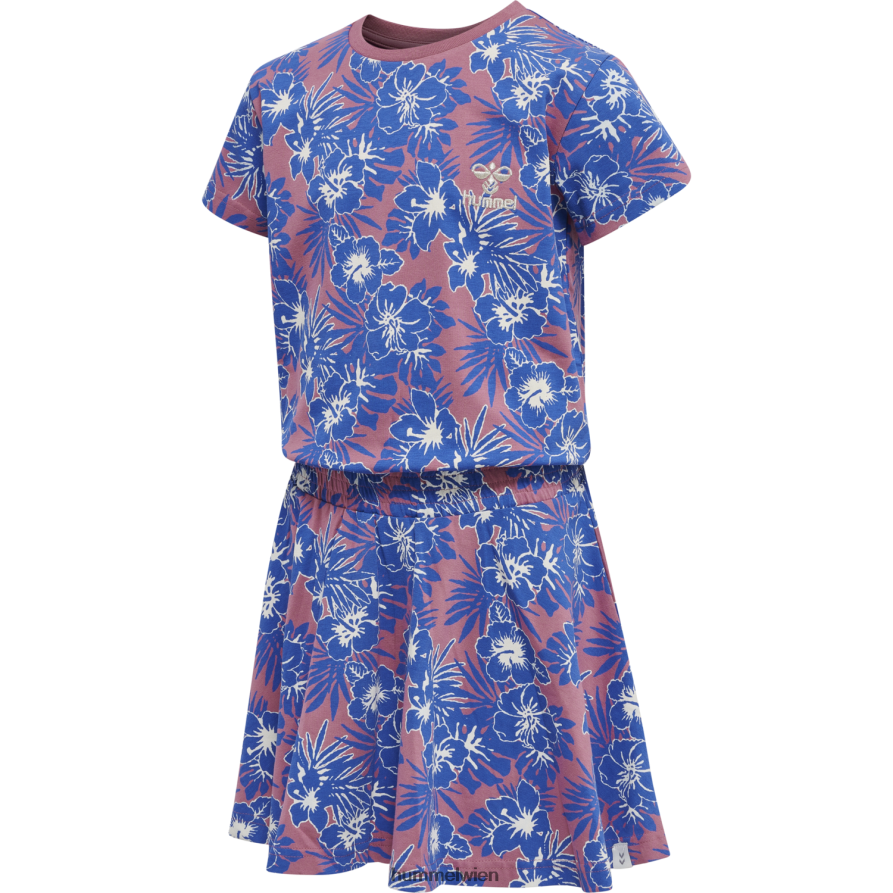 Hummel Kinder hmlflower Kleid s/s 2FT6X86074 „Jersey-Kleid“