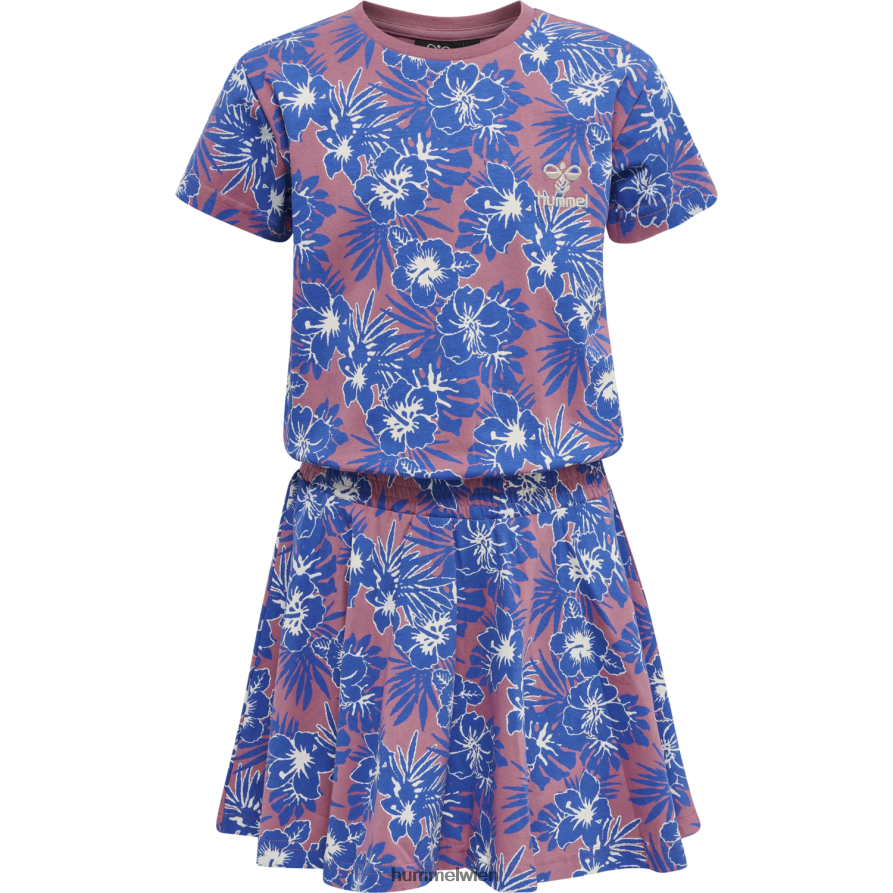Hummel Kinder hmlflower Kleid s/s 2FT6X86074 „Jersey-Kleid“