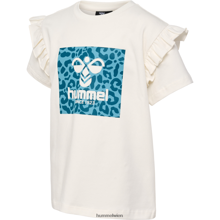 Hummel Kinder hmlflowy Rüschen-T-Shirt s/s 2FT6X85768 „T-Shirt aus Baumwollmischung“