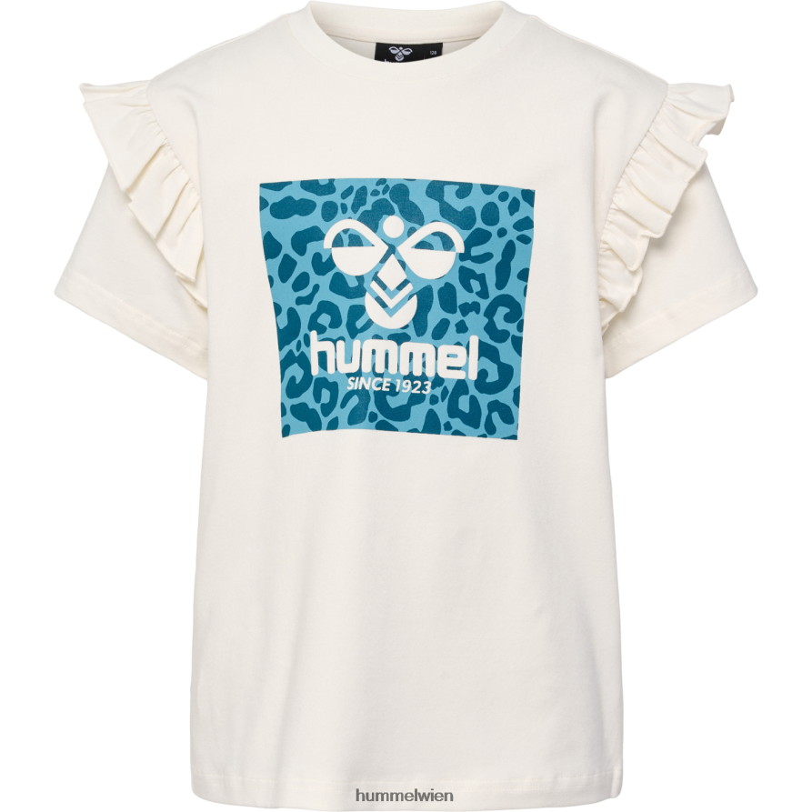 Hummel Kinder hmlflowy Rüschen-T-Shirt s/s 2FT6X85768 „T-Shirt aus Baumwollmischung“