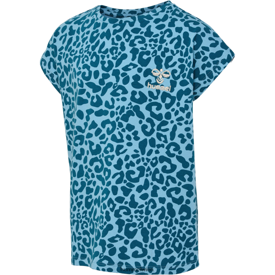 Hummel Kinder hmlflowy aop T-Shirt s/s 2FT6X85779 „T-Shirt aus Baumwollmischung“