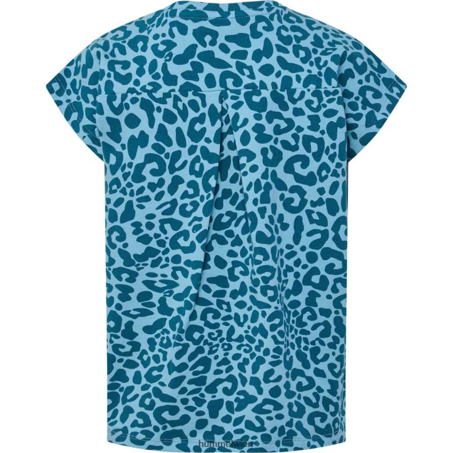 Hummel Kinder hmlflowy aop T-Shirt s/s 2FT6X85779 „T-Shirt aus Baumwollmischung“