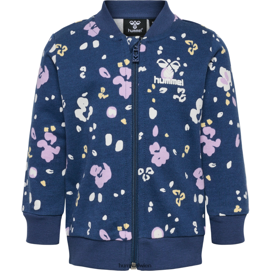 Hummel Kinder hmlhappy Reißverschlussjacke 2FT6X84338 „Baumwolljacke mit Reißverschluss“