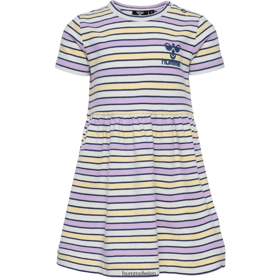 Hummel Kinder hmlhappy me Kleid s/s 2FT6X84302 „Kleid aus Baumwollmischung“