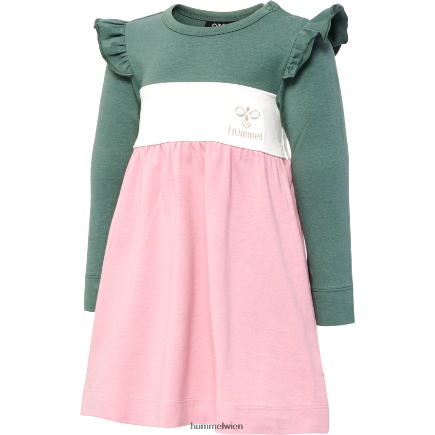 Hummel Kinder hmljamila Kleid l/s 2FT6X84155 „Jersey-Kleid“