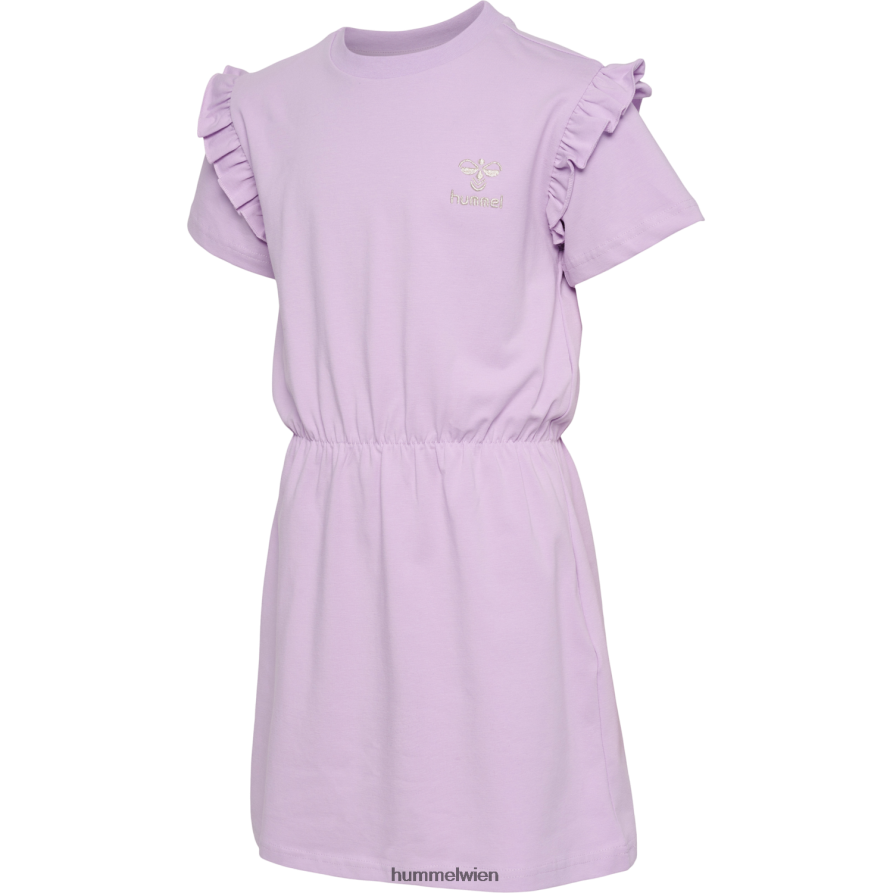 Hummel Kinder hmljumpy Kleid s/s 2FT6X85619 „kurzärmeliges Kleid“