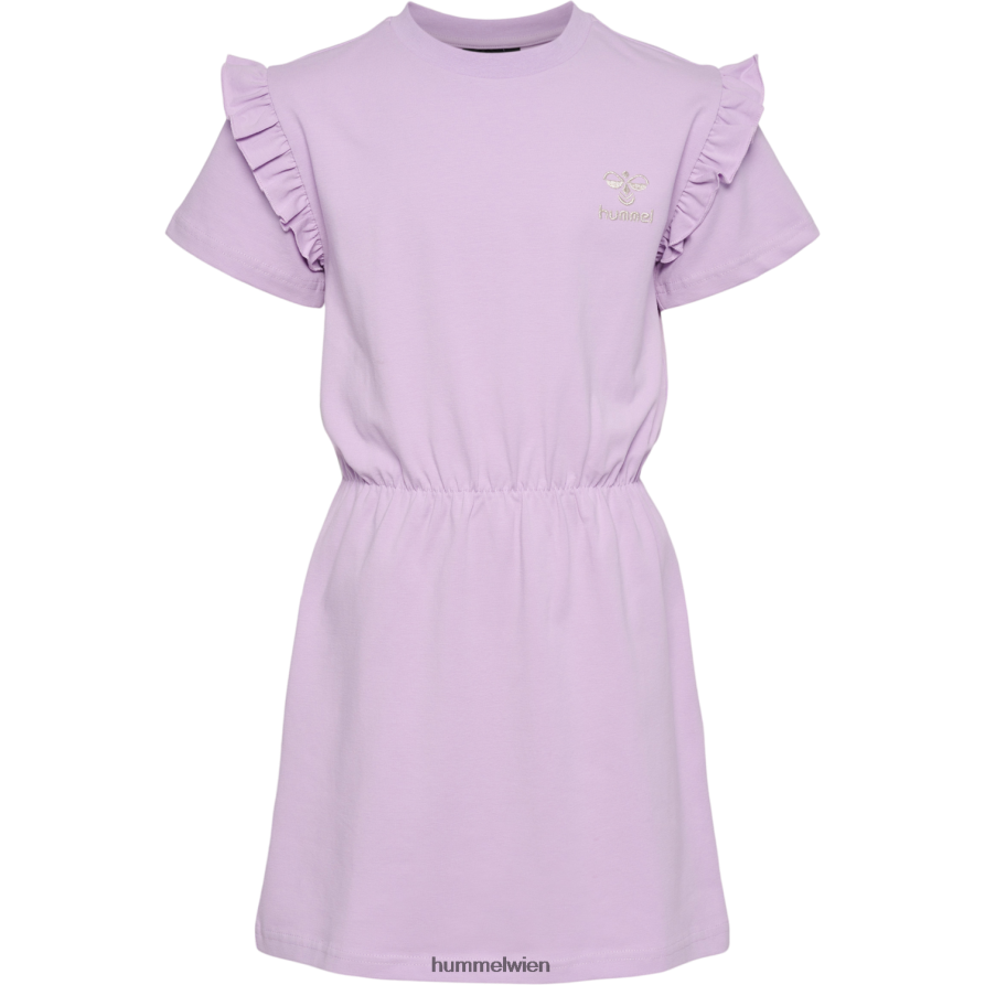 Hummel Kinder hmljumpy Kleid s/s 2FT6X85619 „kurzärmeliges Kleid“