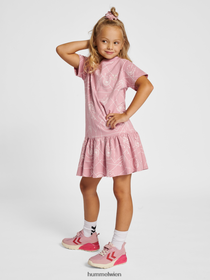 Hummel Kinder hmlkimberly Kleid s/s 2FT6X84710 „fließendes Kleid“