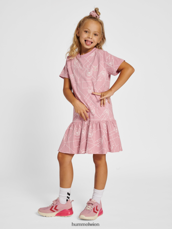 Hummel Kinder hmlkimberly Kleid s/s 2FT6X84710 „fließendes Kleid“