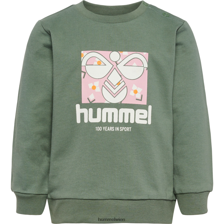 Hummel Kinder hmllime Sweatshirt 2FT6X84478 „Baumwoll-Sweatshirt“