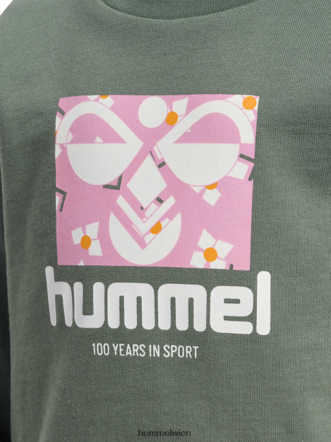 Hummel Kinder hmllime Sweatshirt 2FT6X84478 „Baumwoll-Sweatshirt“