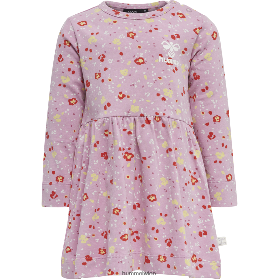 Hummel Kinder hmlmira Kleid l/s 2FT6X84473 „Jersey-Kleid“