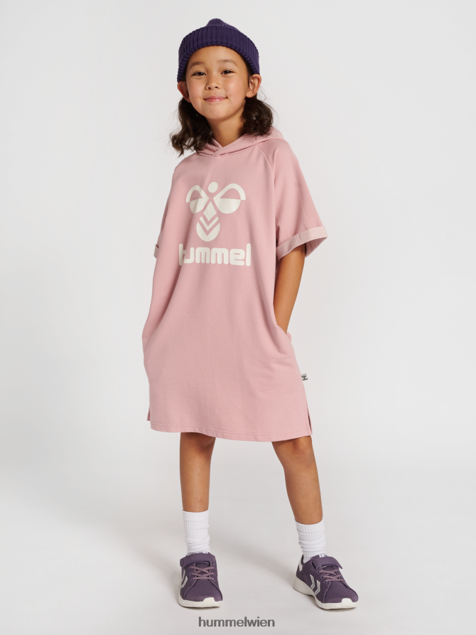 Hummel Kinder hmlnaja Kapuzenkleid s/s 2FT6X84763 „Hoodie-Kleid“