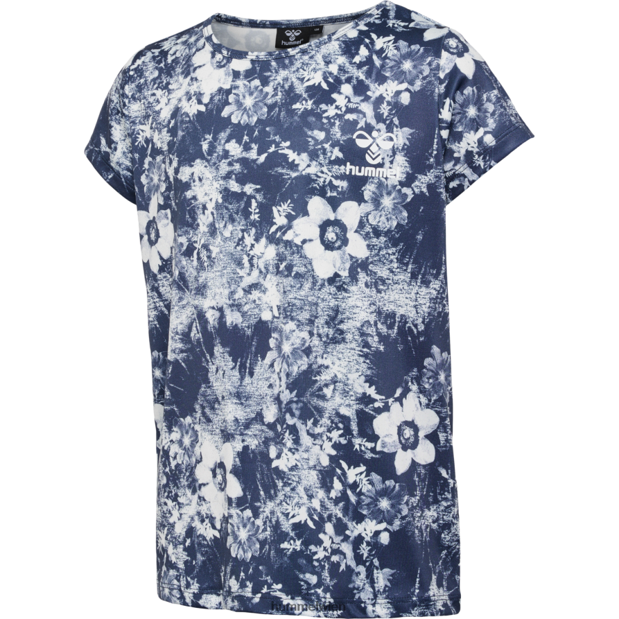 Hummel Kinder hmlnanna T-Shirt s/s 2FT6X84753 „T-Shirt mit Blumenmuster“