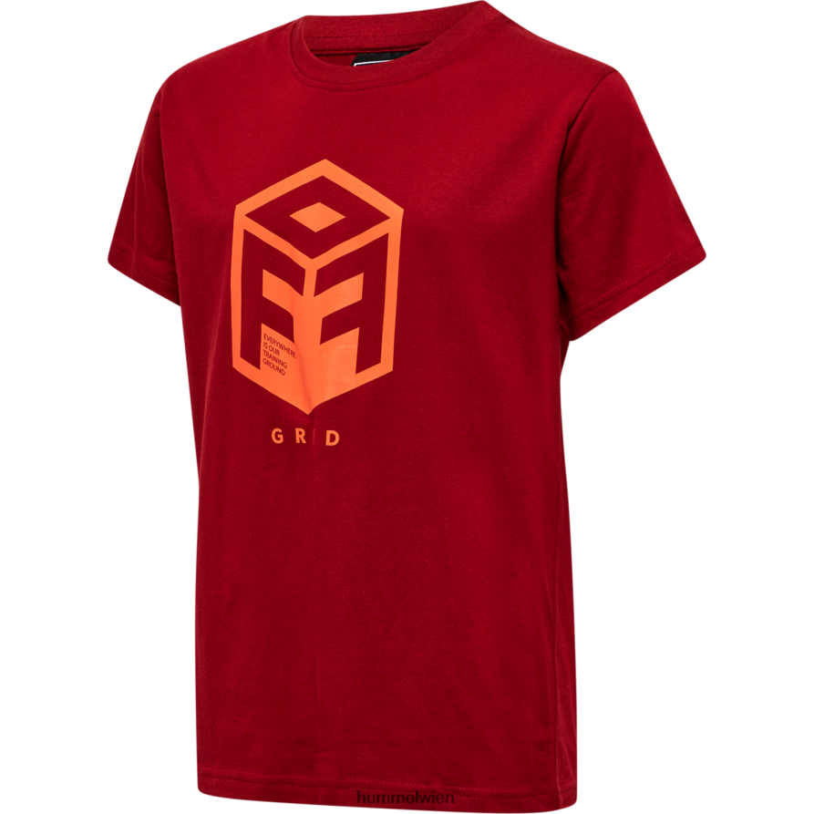 Hummel Kinder hmloffgrid Baumwolljersey s/s 2FT6X85121 „Kurzarmtrikot“