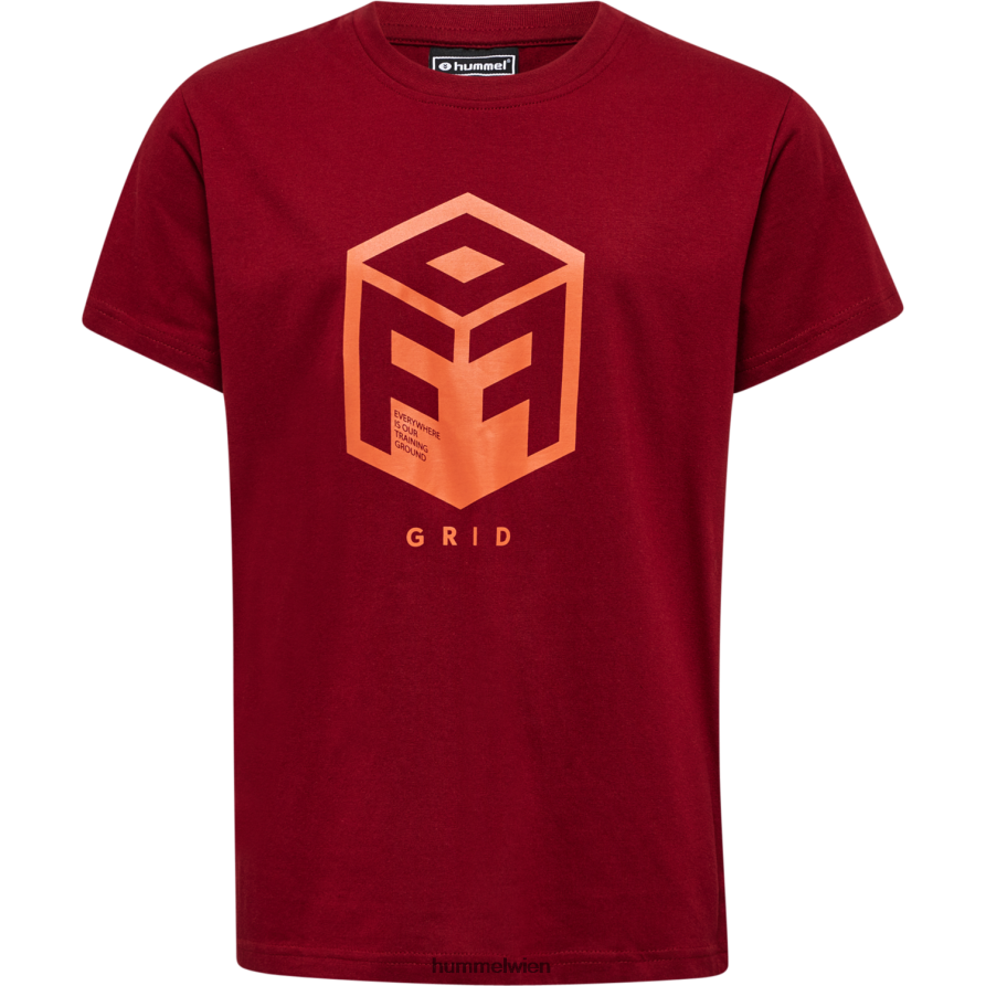 Hummel Kinder hmloffgrid Baumwolljersey s/s 2FT6X85121 „Kurzarmtrikot“