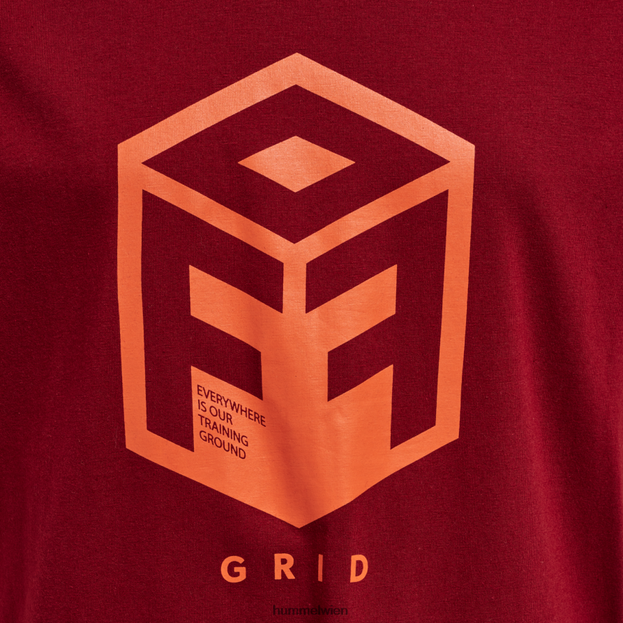 Hummel Kinder hmloffgrid Baumwolljersey s/s 2FT6X85121 „Kurzarmtrikot“