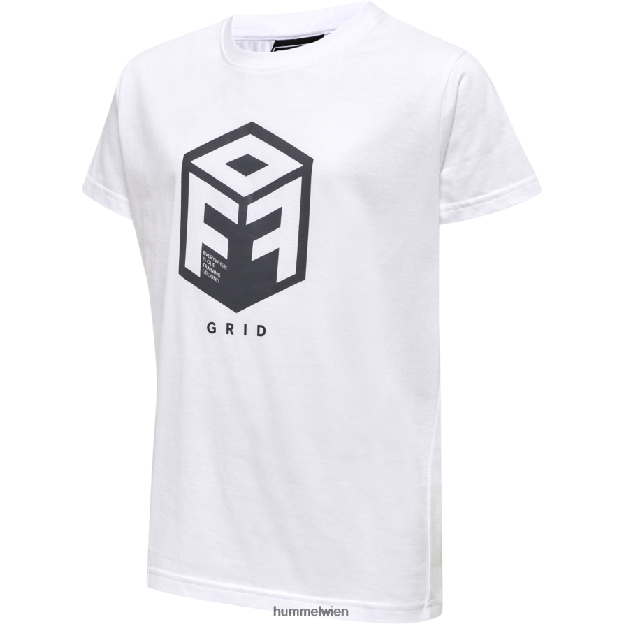 Hummel Kinder hmloffgrid Baumwolljersey s/s 2FT6X85279 „Kurzarmtrikot“