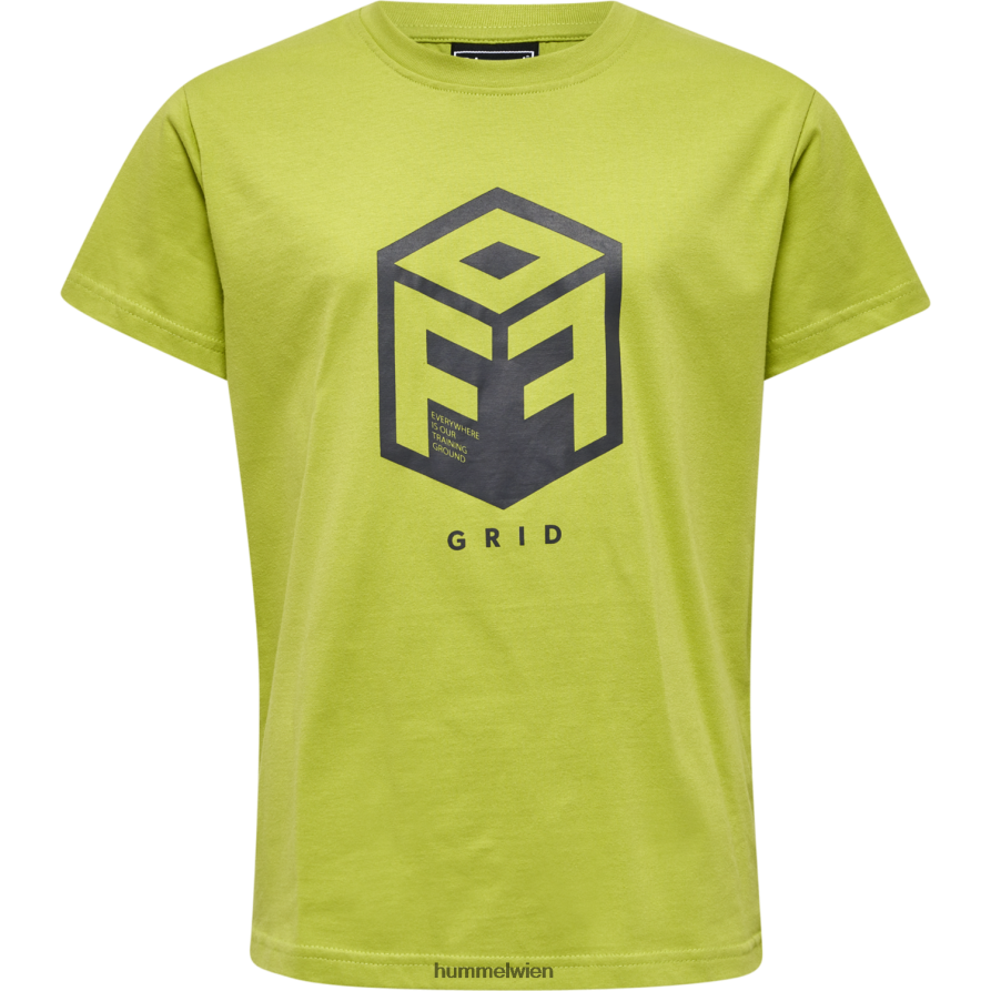 Hummel Kinder hmloffgrid Baumwolljersey s/s 2FT6X85684 „Kurzarmtrikot“