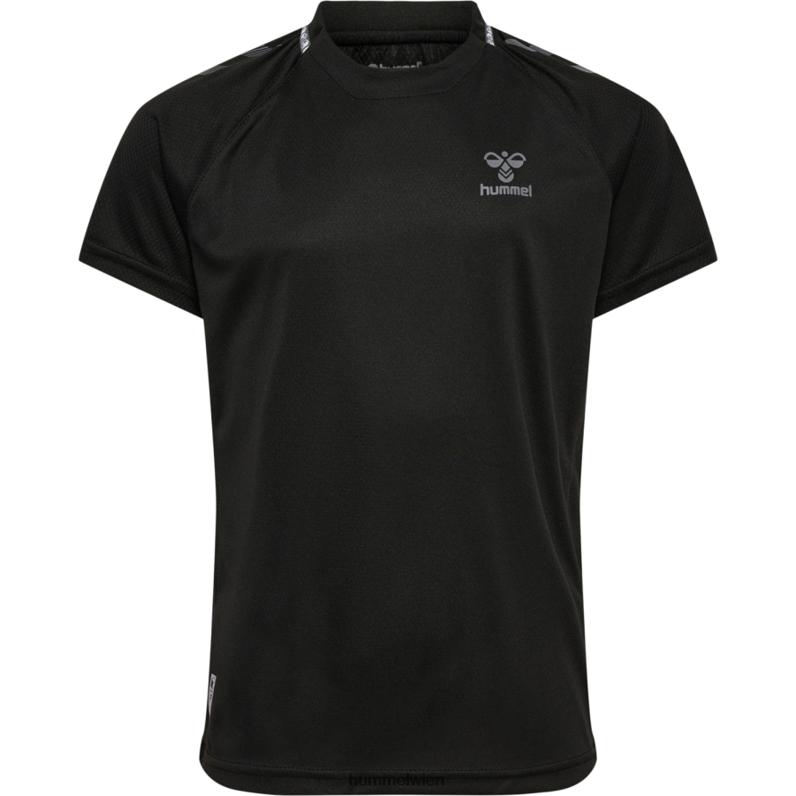 Hummel Kinder hmlongrid Poly Jersey s/s 2FT6X85357 „Kurzarmtrikot“