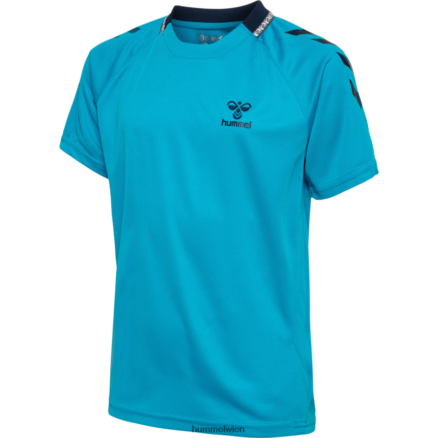 Hummel Kinder hmlongrid Poly Jersey s/s 2FT6X85452 „Kurzarmtrikot“