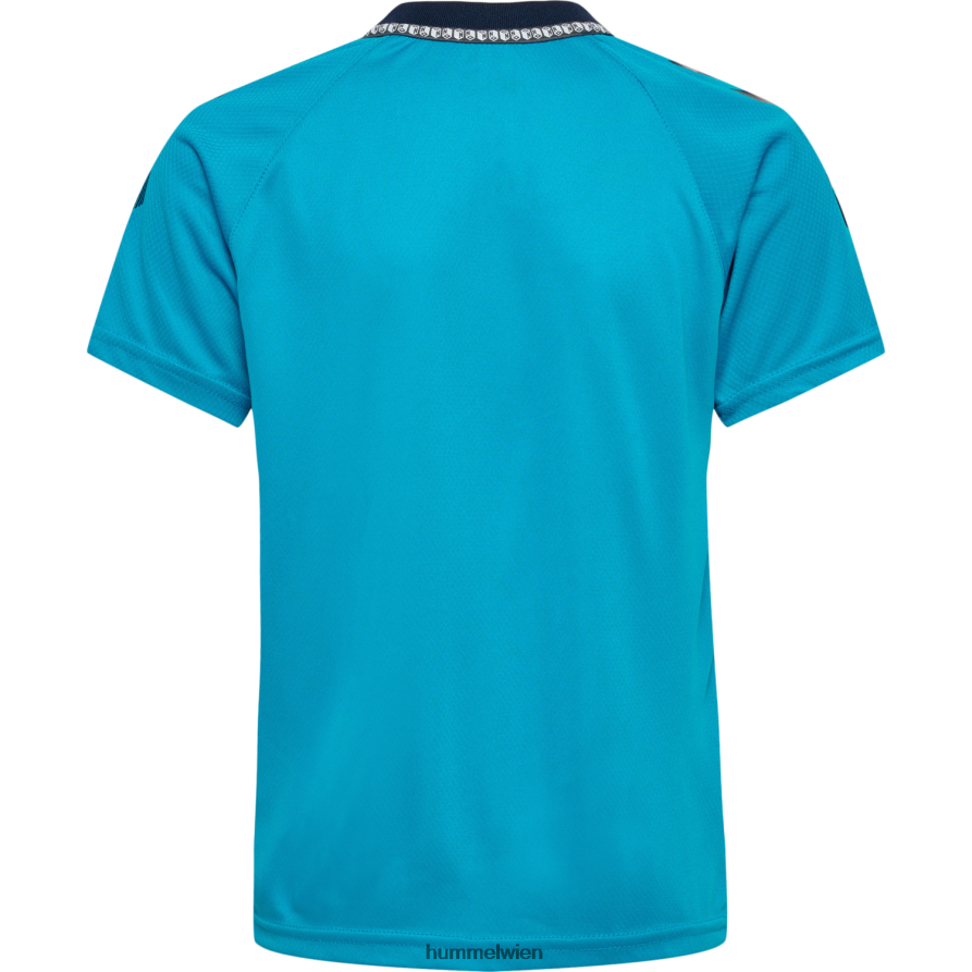 Hummel Kinder hmlongrid Poly Jersey s/s 2FT6X85452 „Kurzarmtrikot“