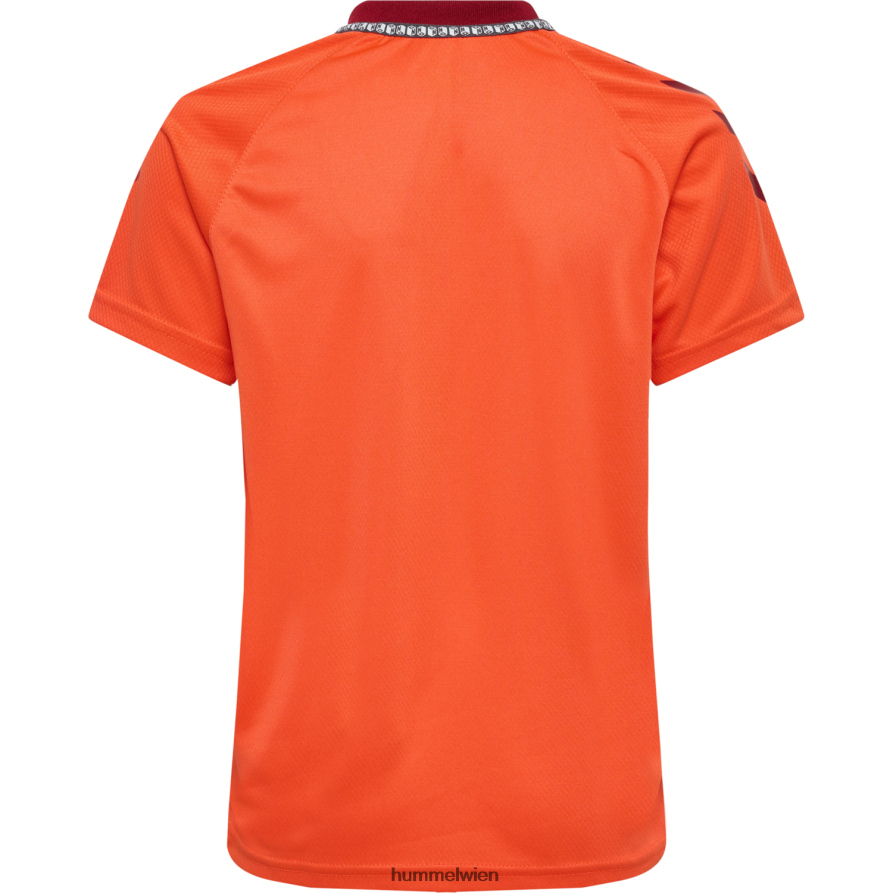 Hummel Kinder hmlongrid Poly Jersey s/s 2FT6X85568 „Kurzarmtrikot“