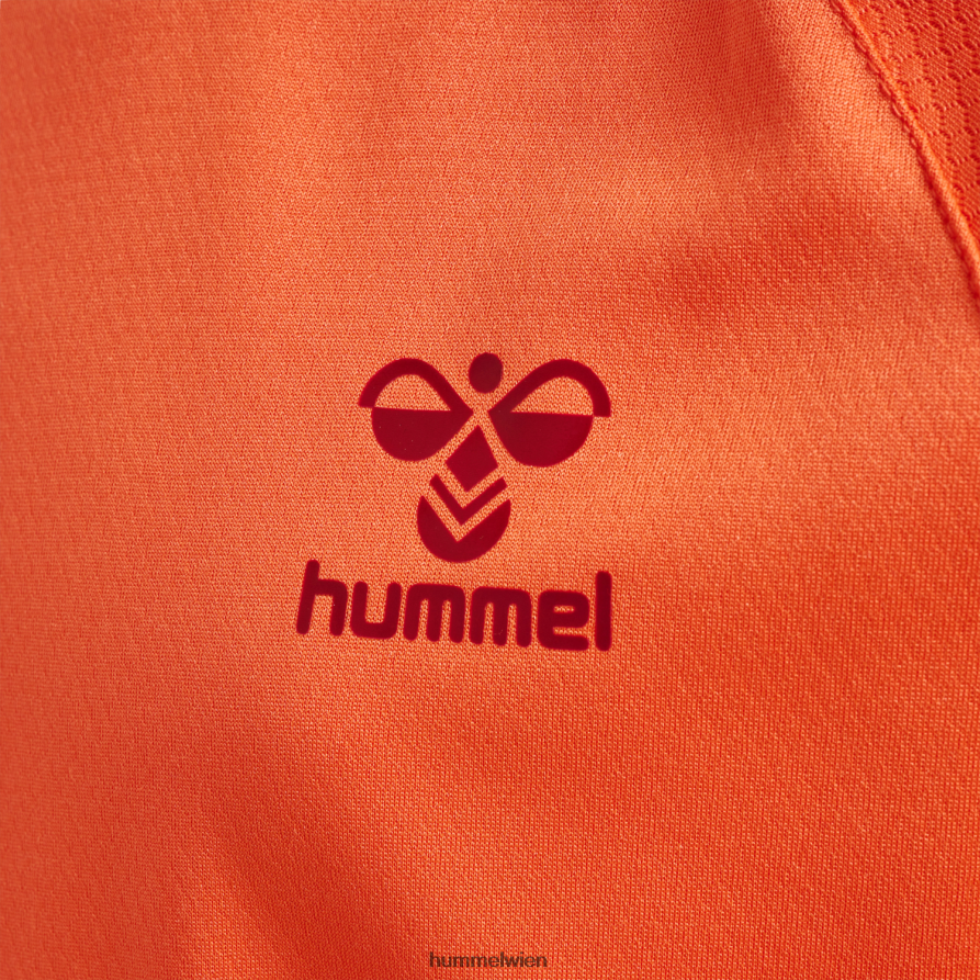 Hummel Kinder hmlongrid Poly Jersey s/s 2FT6X85568 „Kurzarmtrikot“