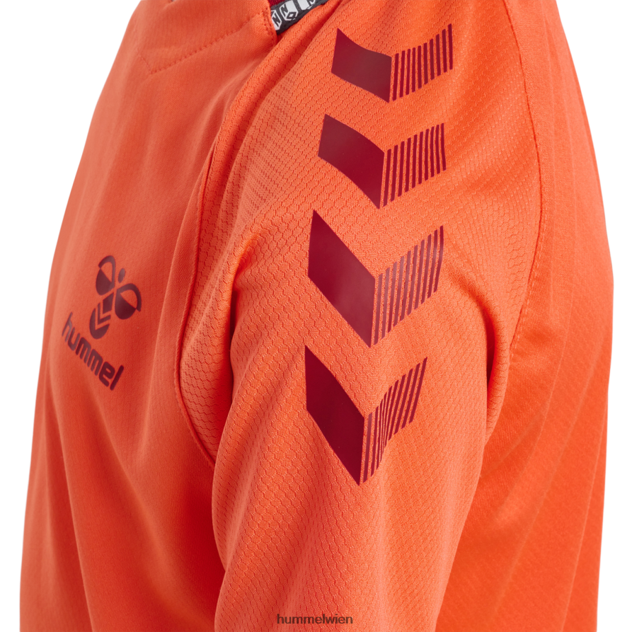 Hummel Kinder hmlongrid Poly Jersey s/s 2FT6X85568 „Kurzarmtrikot“
