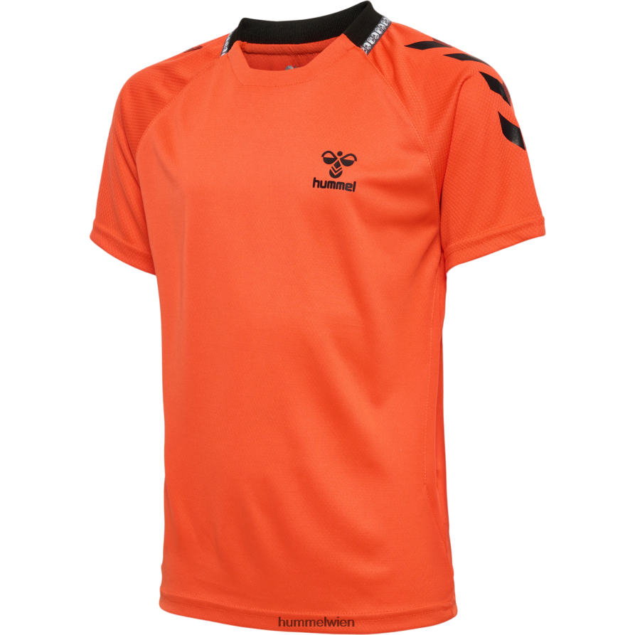 Hummel Kinder hmlongrid Poly Jersey s/s 2FT6X85932 „Kurzarmtrikot“