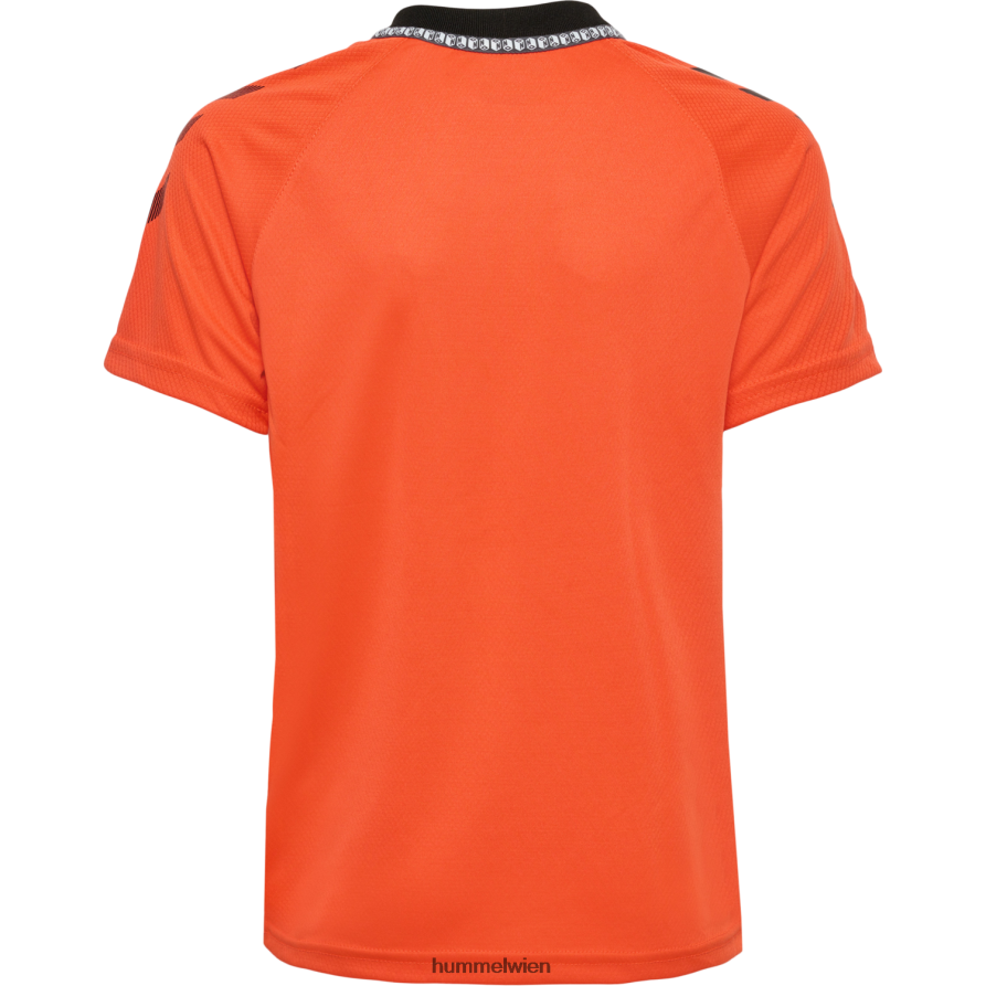 Hummel Kinder hmlongrid Poly Jersey s/s 2FT6X85932 „Kurzarmtrikot“