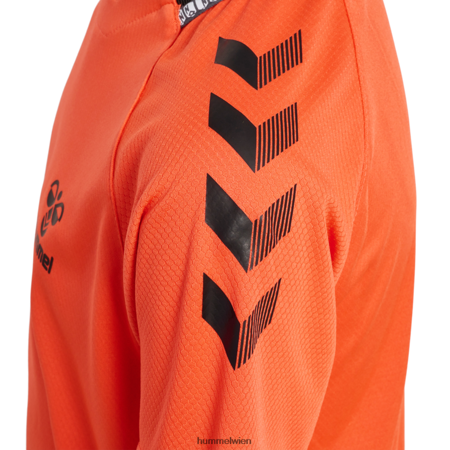 Hummel Kinder hmlongrid Poly Jersey s/s 2FT6X85932 „Kurzarmtrikot“