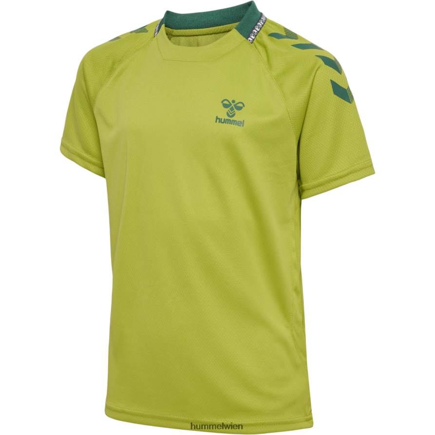 Hummel Kinder hmlongrid Poly Jersey s/s 2FT6X85946 „Kurzarmtrikot“