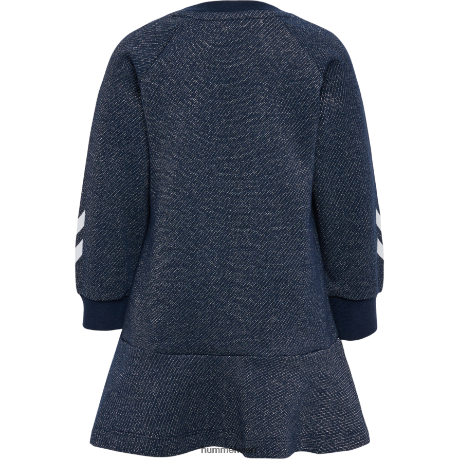 Hummel Kinder hmlsally Kleid l/s 2FT6X84123 „Kleid mit Kreisrock“