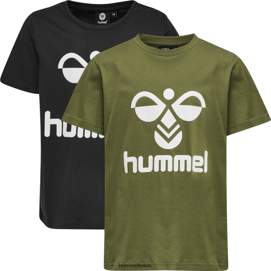 Hummel Kinder hmltres T-Shirt SS 2er-Pack 2FT6X86500 T-Shirt