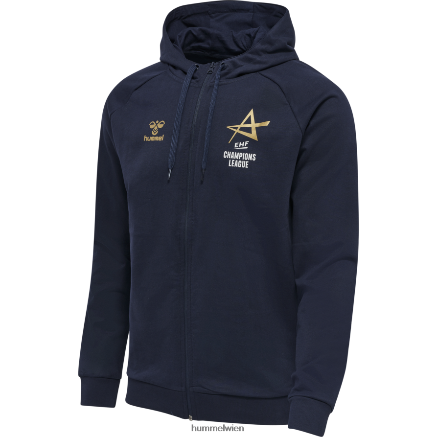 Hummel Männer EHF CL Final4 Kapuzenpullover mit Reißverschluss 2FT6X8966 „Zip-Hoodie“