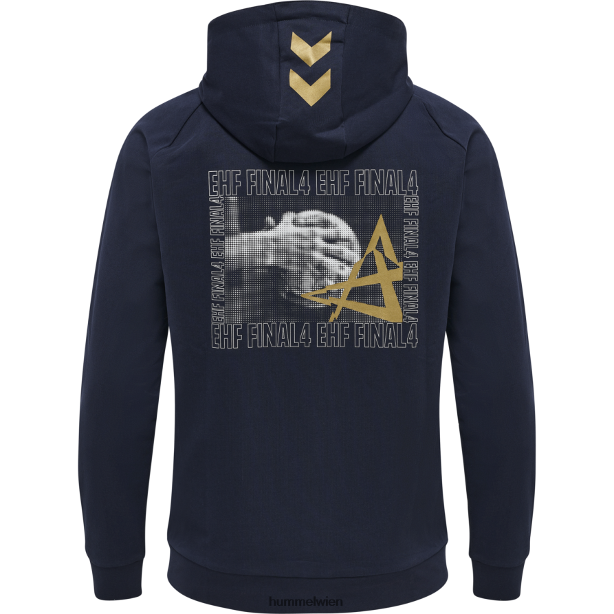 Hummel Männer EHF CL Final4 Kapuzenpullover mit Reißverschluss 2FT6X8966 „Zip-Hoodie“