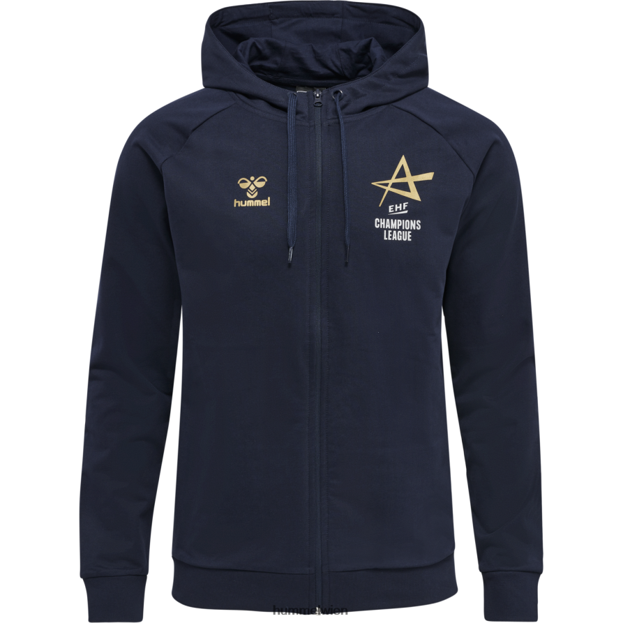 Hummel Männer EHF CL Final4 Kapuzenpullover mit Reißverschluss 2FT6X8966 „Zip-Hoodie“