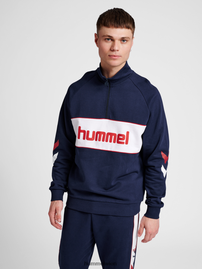 Hummel Männer Hmlic Durban Sweatshirt mit halbem Reißverschluss 2FT6X81358 „Sweatshirt mit halbem Reißverschluss“