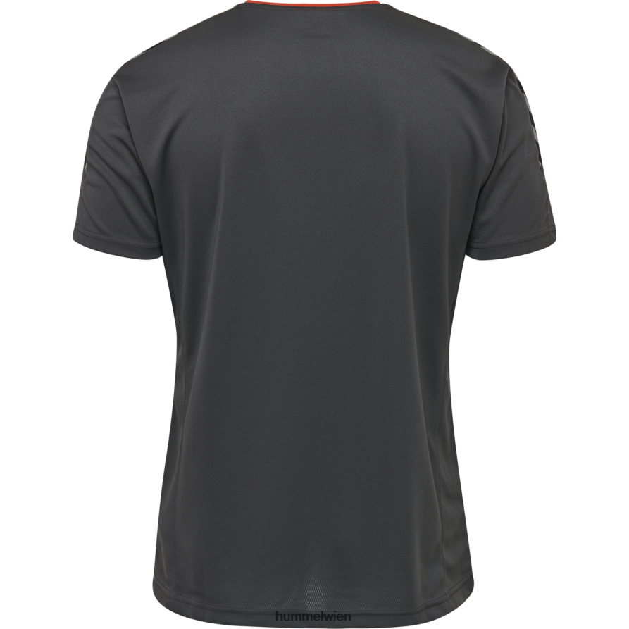 Hummel Männer hmlauthentic Poly Jersey s/s 2FT6X81387 „Sportoberteil mit Chevrons“