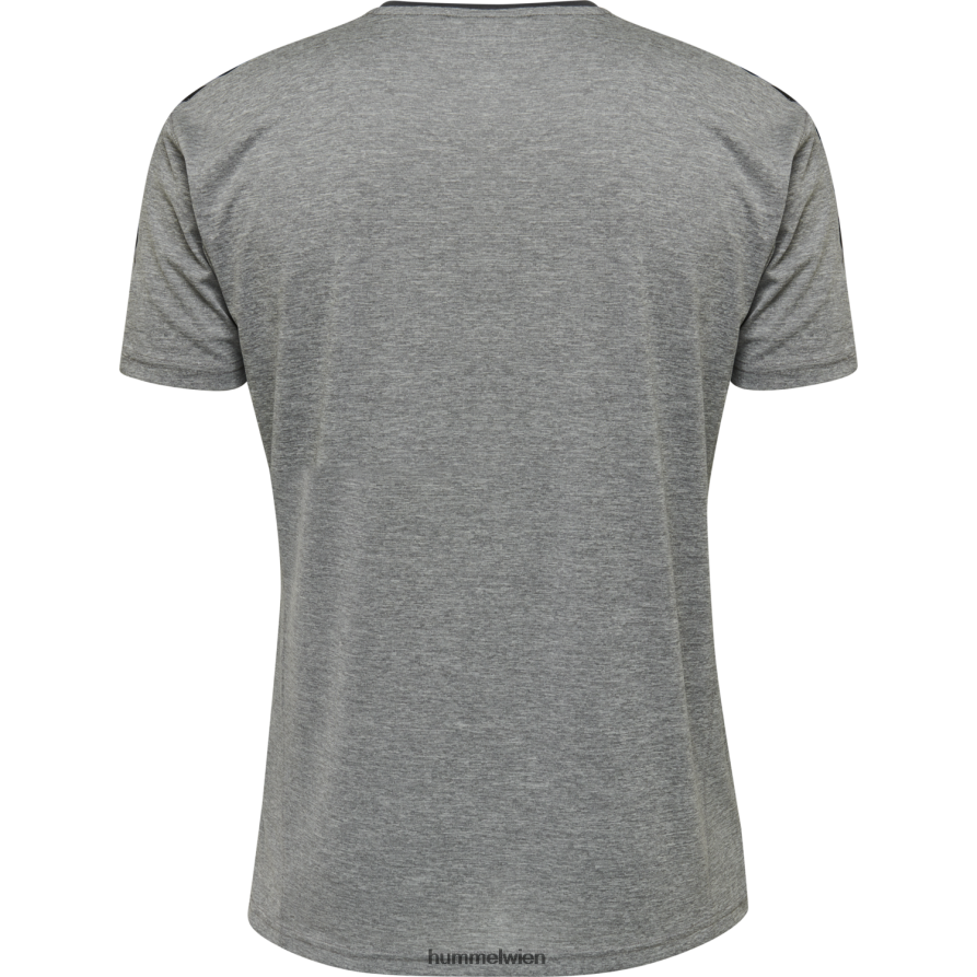 Hummel Männer hmlauthentic Poly Jersey s/s 2FT6X81398 „Sportoberteil mit Chevrons“