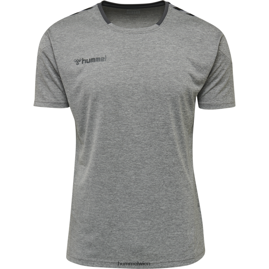 Hummel Männer hmlauthentic Poly Jersey s/s 2FT6X81398 „Sportoberteil mit Chevrons“