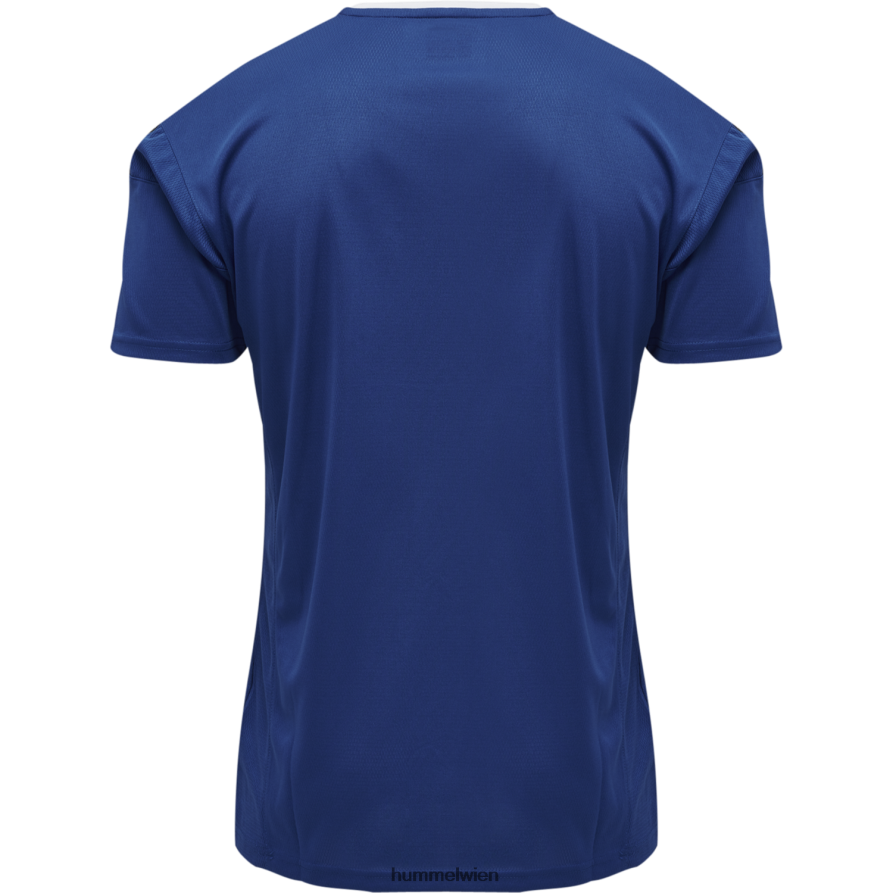 Hummel Männer hmlauthentic Poly Jersey s/s 2FT6X81406 „Sportoberteil mit Chevrons“