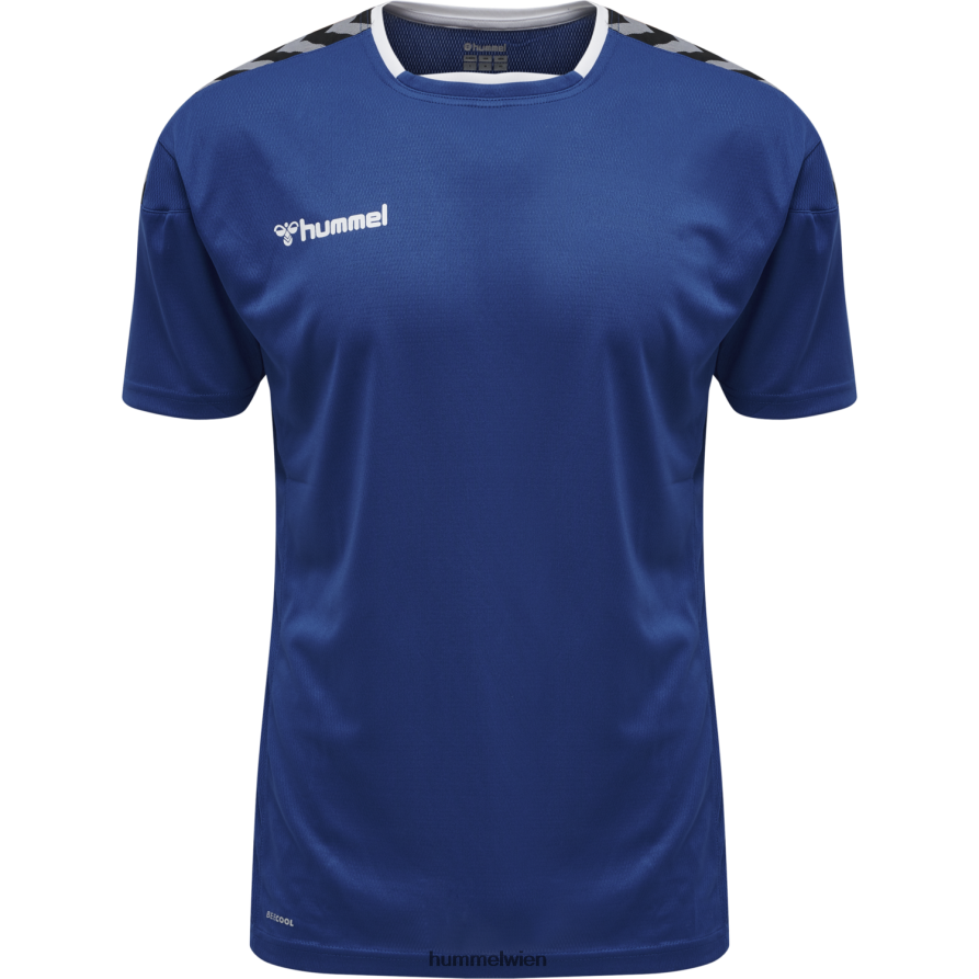 Hummel Männer hmlauthentic Poly Jersey s/s 2FT6X81406 „Sportoberteil mit Chevrons“