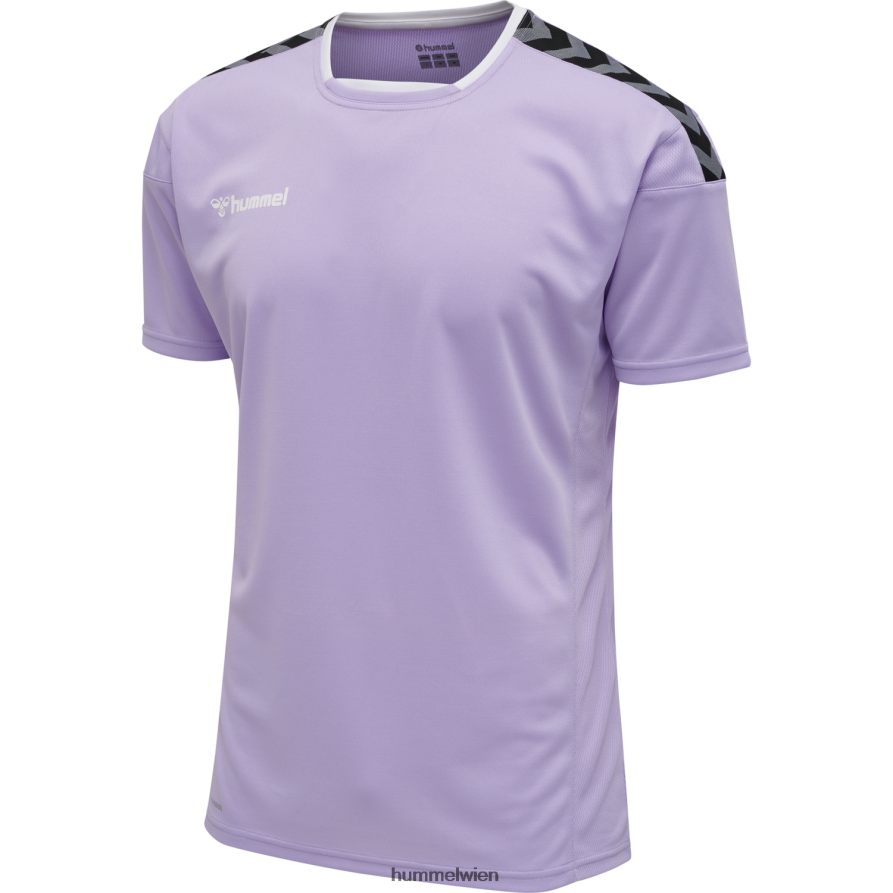 Hummel Männer hmlauthentic Poly Jersey s/s 2FT6X81413 „Sportoberteil mit Chevrons“