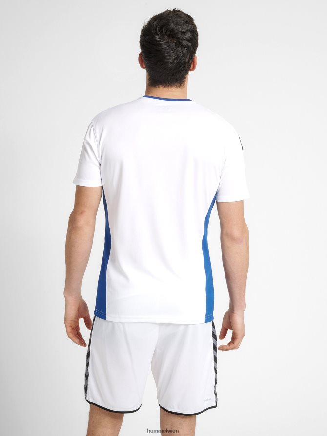 Hummel Männer hmlauthentic Poly Jersey s/s 2FT6X81427 „Sportoberteil mit Chevrons“