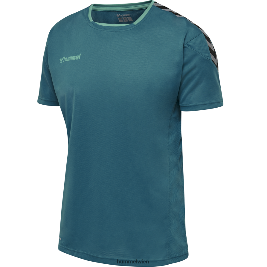 Hummel Männer hmlauthentic Poly Jersey s/s 2FT6X81439 „Sportoberteil mit Chevrons“