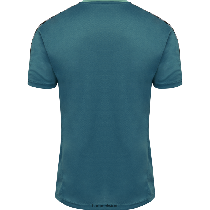 Hummel Männer hmlauthentic Poly Jersey s/s 2FT6X81439 „Sportoberteil mit Chevrons“